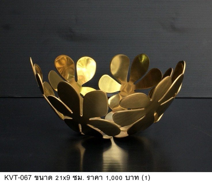 金属花形碗