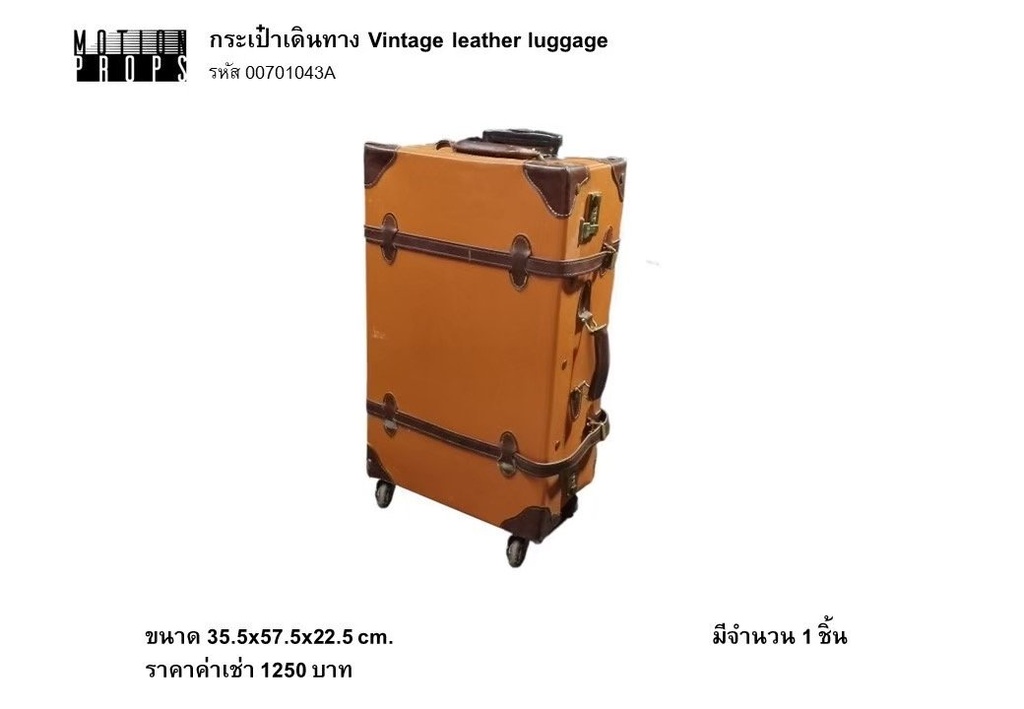复古皮革行李箱
